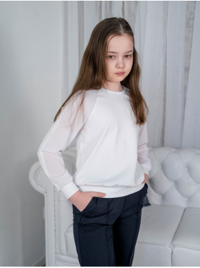 Фото товара - Школьная блузка для девочки