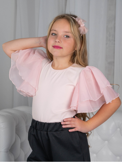 Большое фото товара - Блузка для девочки нарядная, 2-140_3. Вариант №9